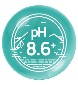 pH 8.6+